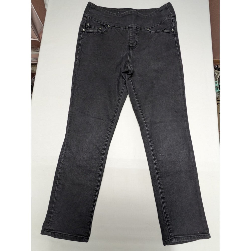 Jag Jeans Womens 12P Black High Rise Skinny Pull On Denim Jeans JP2112361BKR